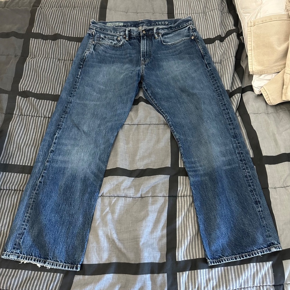 Gap 1969 Mens Loose Fit Denim Jeans 34x30